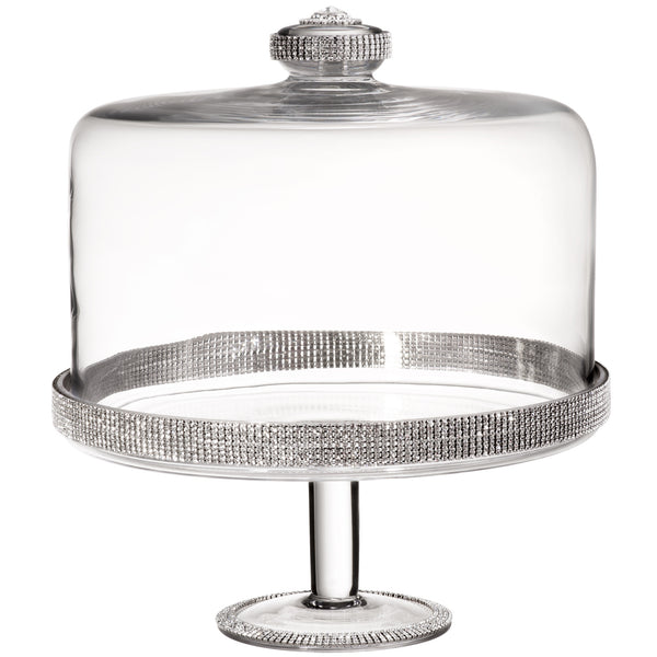 ALC 11in x 12in Cake Stand with Dome